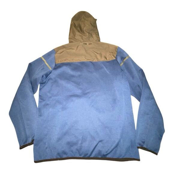 Peak Velocity Mens Blue Gray Hooded Zipper Jacket Size XL - Picture 5 of 9